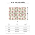 thumbnail image 5 of Naloa Rose Flowers Flannel Blankets - Thick and Warm Blanket for Winter, Soft Fuzzy Plush King Blanket for All Seasons50"x40", 5 of 6