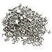 thumbnail image 3 of YaHoGa 300 pcs #5 Silver Metal Zipper Bottom Stops Top Stops for Zipper Repair (Silver), 3 of 4