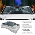thumbnail image 3 of Kdxio Moody Ram Portrait Print Front Windshield Sun Shade,Folding Auto Sunshade for Car Truck SUV-Small, 3 of 5
