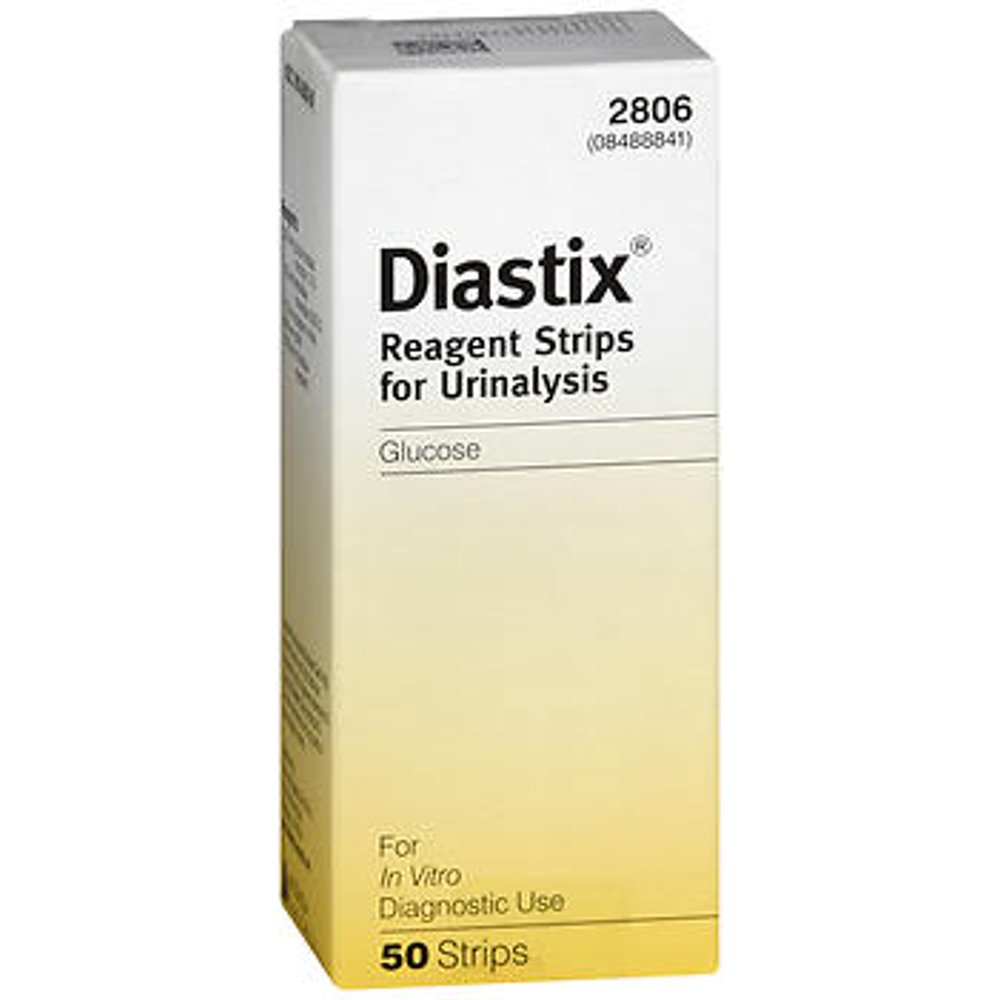 Diastix Reagent Strips for Urinalysis, Glucose 50 ct