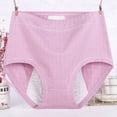 thumbnail image 2 of Rbaofujie Culotte Menstruelle Grande Taille Couleur Unie Anti-Fuite String Taille Haute pour Femmes, 2 of 5