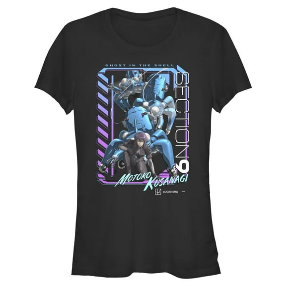 Juniors Ghost in the Shell Stand Alone Complex Section 9 Robots T Shirt