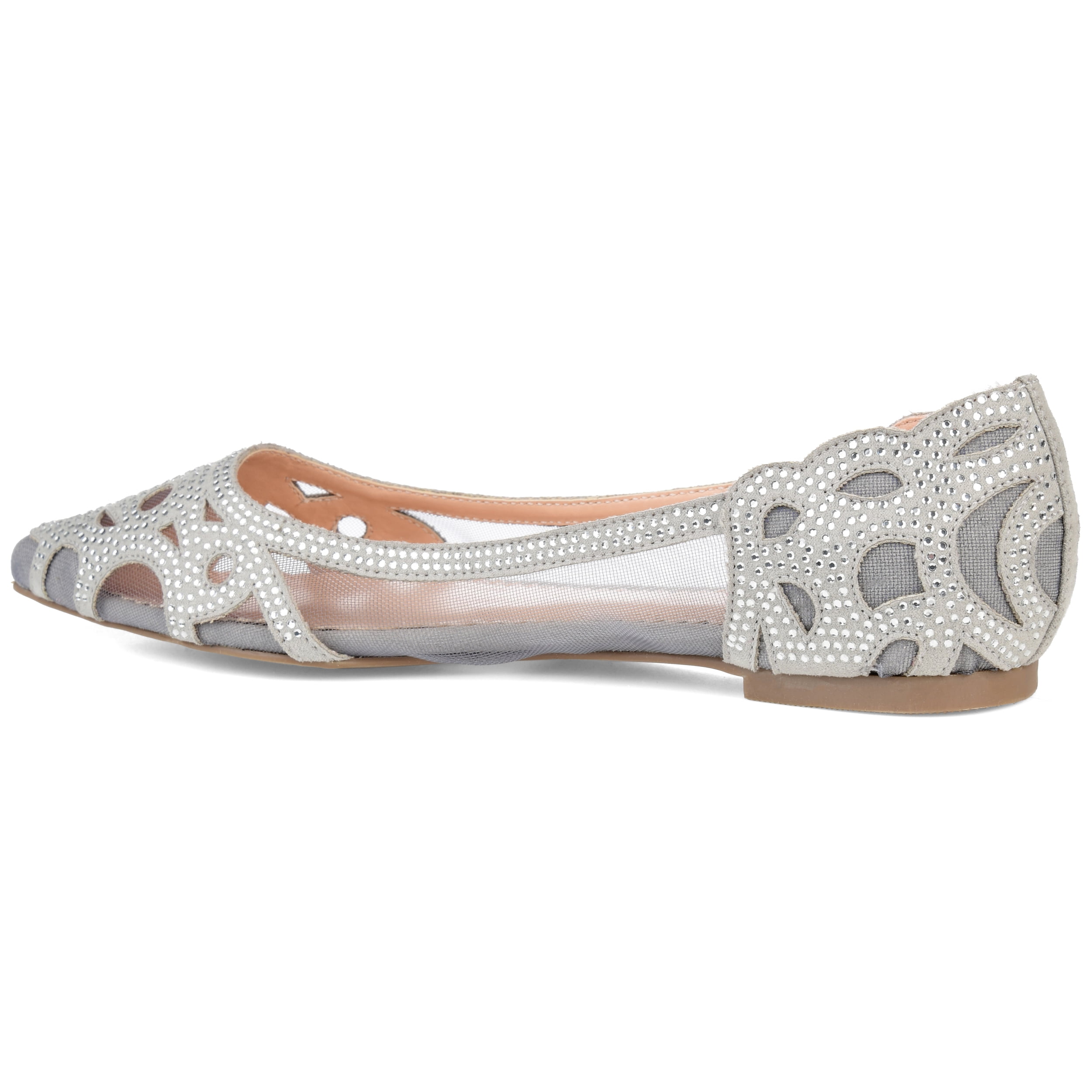 Journee Womens Batavia Slip On Pointed Toe Ballet Flats, Widths Available