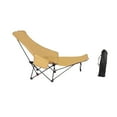 thumbnail image 4 of Tumbona plegable reclinable con bolsa de almacenamiento, tumbona resistente. Caqui, 4 of 8