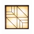 thumbnail image 5 of Meyda Tiffany 171754 Santa Fe 4 Light 18" Wide Flush Mount Square Ceiling Fixture - Bronze, 5 of 7