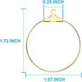 thumbnail image 2 of 60 Pcs Round Earrings Beading Hoop Set for Jewelry Making,Earring Finding Beading Hoop Earrings Bulk for DIY Craft Earring Jewelry Making, 2 of 5