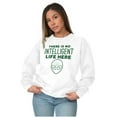 thumbnail image 4 of Funny Alien UFO Believers Sarcastic Unisex Plus Fleece Graphic Sweatshirt Brisco Brands 2X, 4 of 5