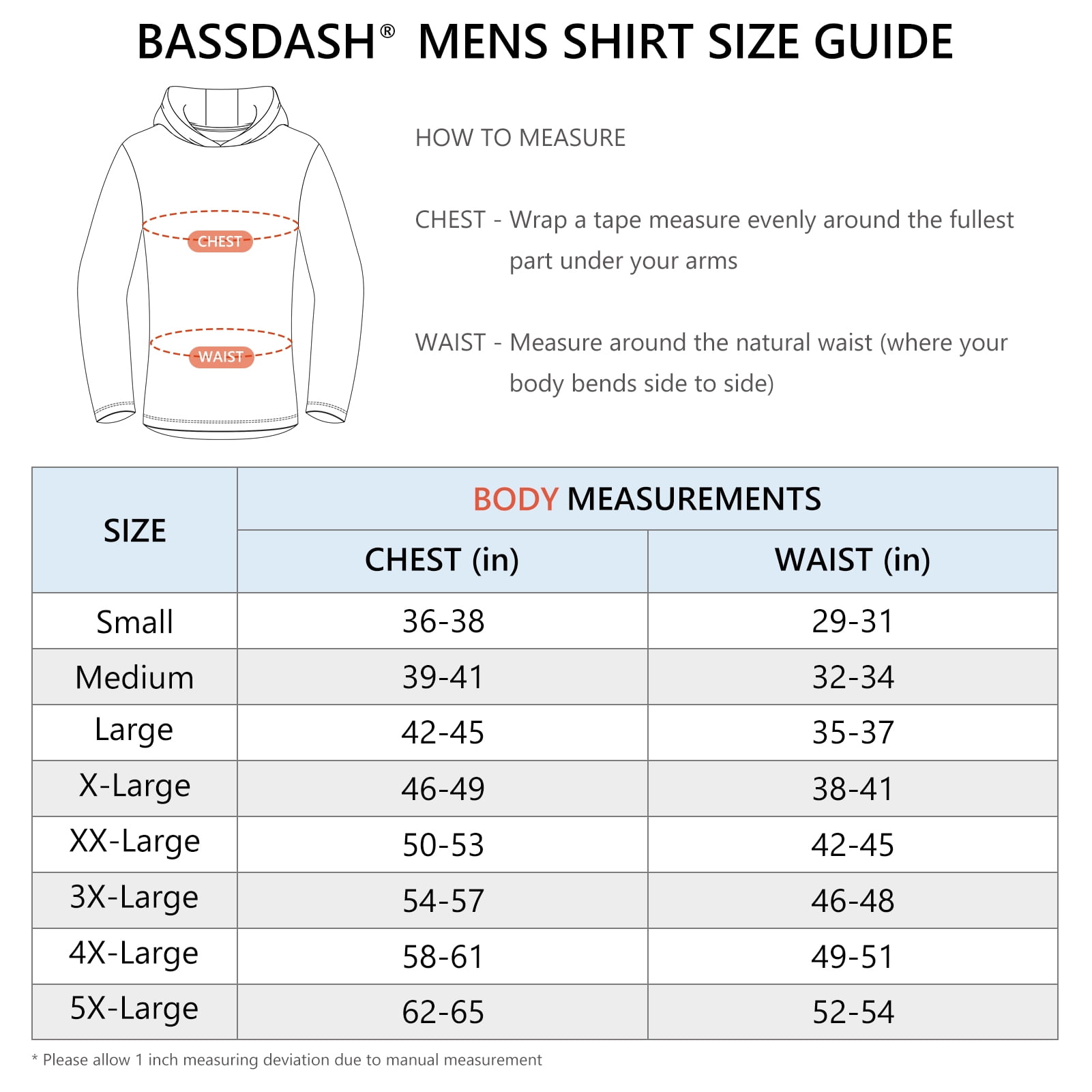 BASSDASH UPF 50+ Men’s UV Sun Protection Long Sleeve Performance Fishing Hoodie Hooded Shirts