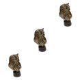 thumbnail image 4 of Cateissary Artificial Owl Bird Feather Realistic Taxidermy Brown Decor Garden #4 Home Type1 NO1, 4 of 6