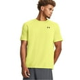 thumbnail image 2 of Men's UA Tech 2.0 Tiger Short Sleeve Fast Dry Running Shirt Hi Viz Yellow, 2 of 6