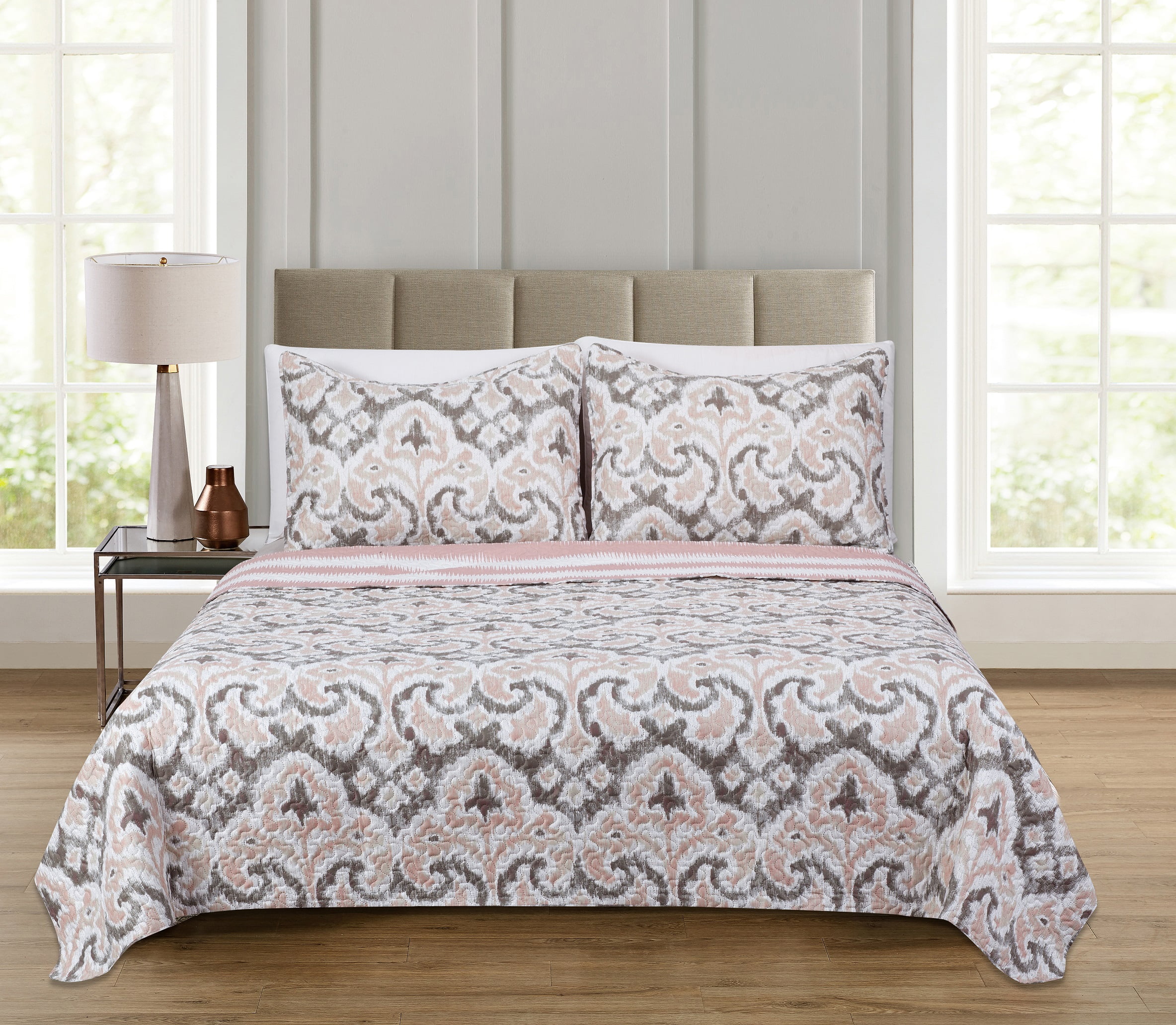 3 Piece Set, Regal Home Collections Geometric Pattern Pinsonic Queen