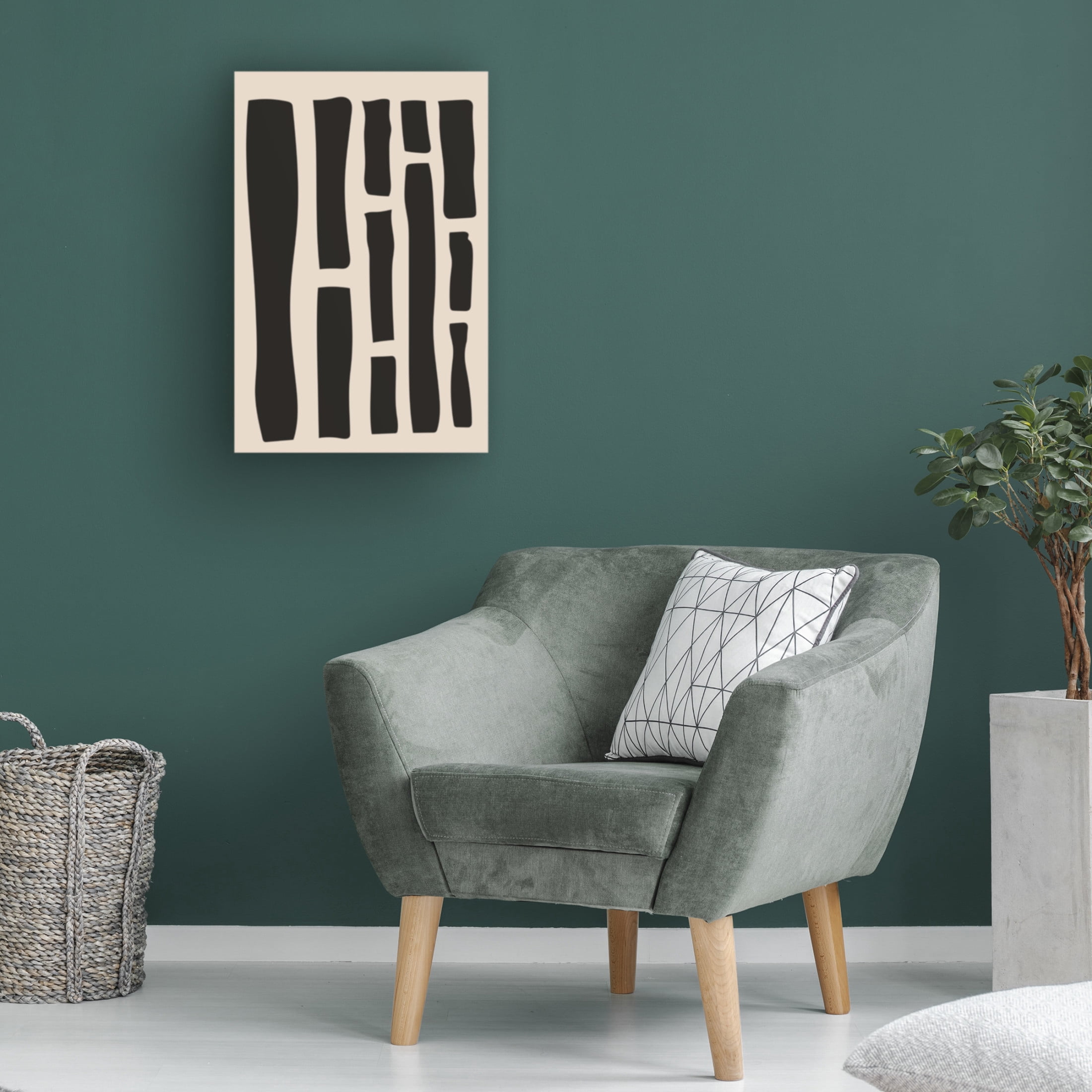 Trademark Fine Art jay stanley Minimal Black Expression 1 Canvas Wall Art