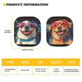 thumbnail image 5 of Yuyamidu Funny Dog Car Sun Shade Windshield Fashion Windshield Shades for Car SUV Truck 2 PCS Universal Auto Sun Visor for Car Windshield Car Interior Accessories, 5 of 5