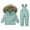 Green, variant on QISIWOLE Child's Baby Boy's Girl's Down Warm Jacket Coat Jumpsuit Rompers Suit Winter Windproof Ski Suit Deals !