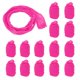 thumbnail image 1 of Uxcell Tela de Flores de Medias de Nailon, Kit de Manualidades Florales DIY de 65 cm/25.6" (Rojo Rosa, Paquete de 25), 1 of 6