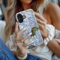 thumbnail image 4 of Case for iPhone 16 Case - Compatible with Magsafe - Dual-Layer Hard Shell & Silicone Cover - Protective Phone Case with Cute Wildflower Designs for Women - Pastel Hydrangea, 4 of 5
