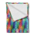 thumbnail image 2 of Geometric Soft Flannel Fleece Throw Blanket, Abstract Gradient Hipster Modern Digital Triangles Futuristic Illustration, Cozy Plush for Indoor and Outdoor Use, 50" x 60", Multicolor, by Ambesonne, 2 of 5