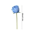 thumbnail image 3 of Kbndieu Artificial Blue Roses, Artificial Flowers for Home Decor Indoor, Fake Bouquet Faux Floral Arrangements Dining Table Centerpieces for Kitchen Bridal Wedding Party Valentines Day Decorations, 3 of 6