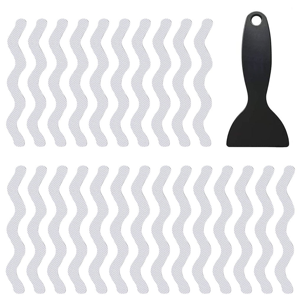NonSkid Shower Stickers 24 PCS Safe Bathtub Strips Adhesive Decals
