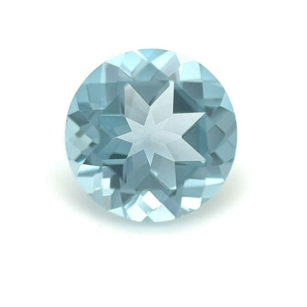 Certified Natural 2 Carat Sky Blue Topaz Round Shape Brilliant Cut 8 mm Loose Gemstone December Birthstone