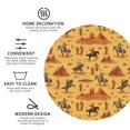 thumbnail image 3 of Vsdgher Brave Cowboys Leather Coasters for Drinks, Durable Drink Coasters 4 Set for Tabletop Protection, Luxurious Home Décor and Housewarming Gift ( {designName})Round Shape, 3 of 6