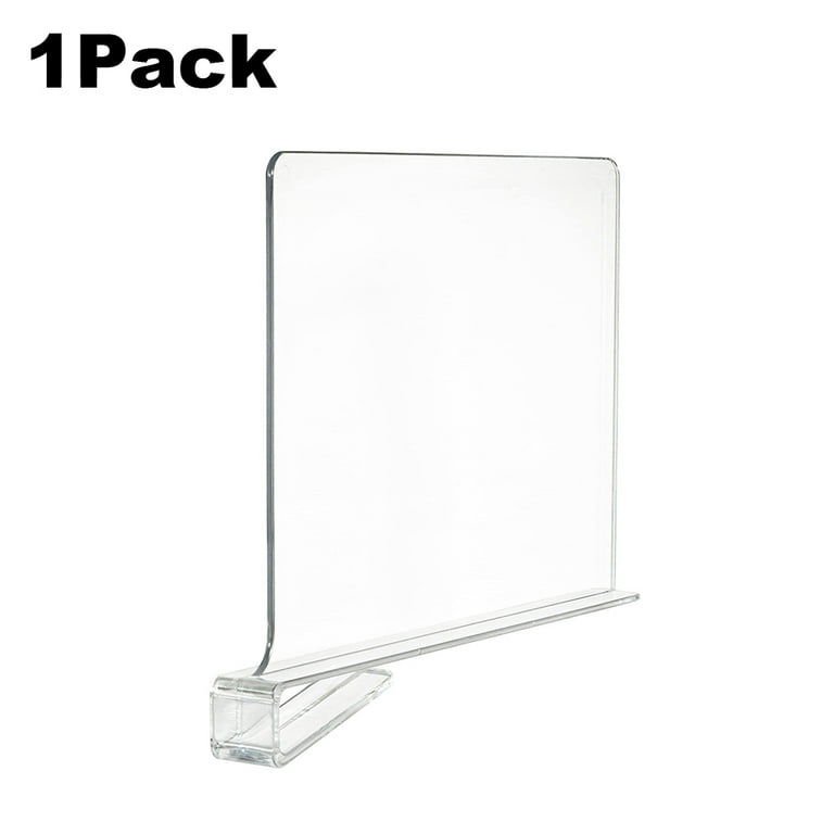  Markdang 10 Pcs Acrylic Shelf Dividers (Shelves Less Than 0.8  Thick) for Closet Organization Clear Closet Shelf Divider for Closets Book  Shelves Purse Sweater Organizer Craft Room Organizers : Home 