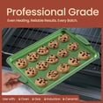 thumbnail image 3 of Bakken- Swiss Kitchen Baking Pan Set - Nonstick Green Marble Coating, Carbon Steel Bakeware Sets with Green Silicone Handles, Kitchen Essentials, Oven Safe (Up To 450° F), Set of 18, 3 of 9