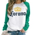 thumbnail image 2 of Corona Hoodie for Women, Fashin Long Sleeve Hooded Pullover, Raglan Round Neck Sweater, M-5XL, 2 of 8