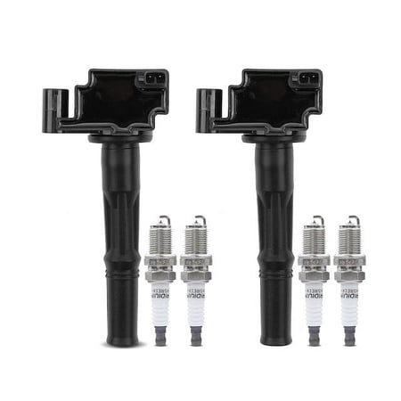 Ignition Coil Set with Spark Plugs 2 - Compatible with 1995 - 1998 Toyota Tercel 1.5L 4-Cylinder - Autopart Premium