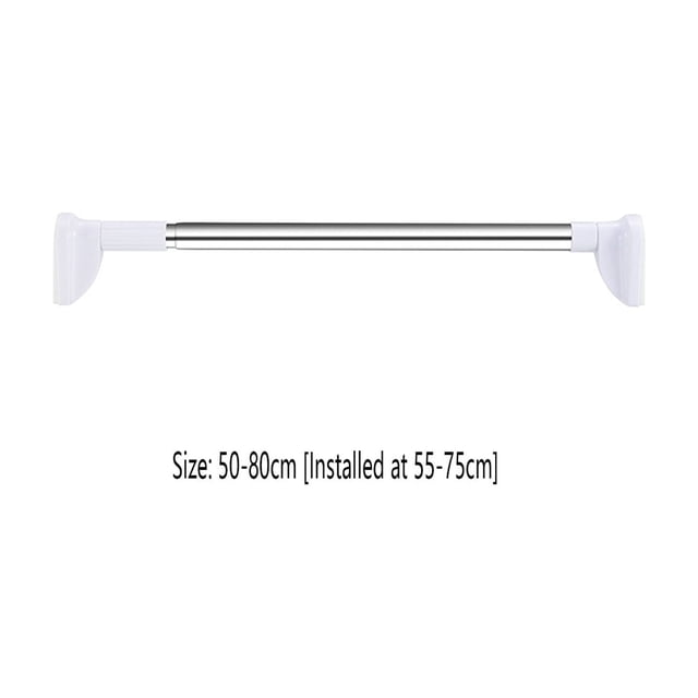Tringle à Tension Réglable en Acier Inoxydable pour Vêtements Rideaux Salle de Bain Organisateur de Garde-Robe
