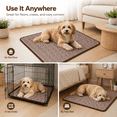 thumbnail image 2 of Dog Cooling Pad, Dog Ice Silk Mat Summer Pet Mat Sleeping Mat Lce Mat, Summer Cooling Mat for Dogs Cats(M,Coffee, 24.4x19.7in), 2 of 9