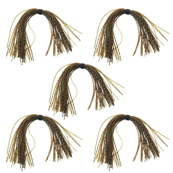 Yoetaun Silicone Skirts Rubber Jig Skirts 5 Bundles Strands Fishing Lures Skirt Replacement Kits for Lures Fishing Baits Color 7