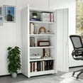 thumbnail image 3 of EDX 71" Metal Storage Cabinet with Pegboard, Locking Garage Cabinets with Adjustable Shelves, for Home, Office, Garage, White, 3 of 7