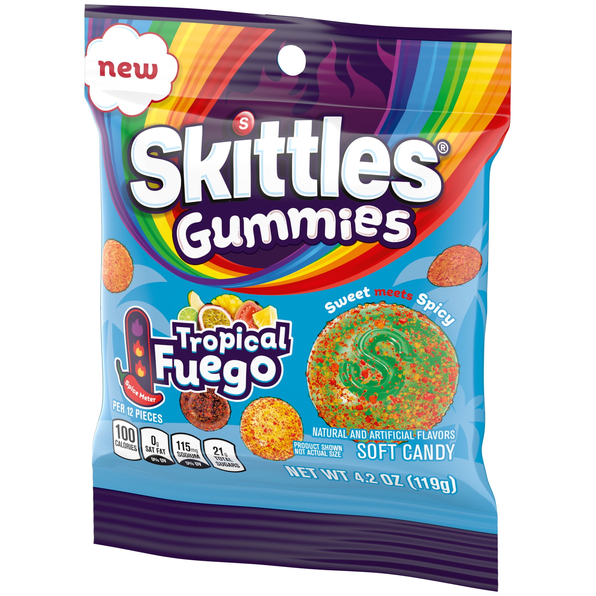 SKITTLES GUMMIES TROPICAL FUEGO