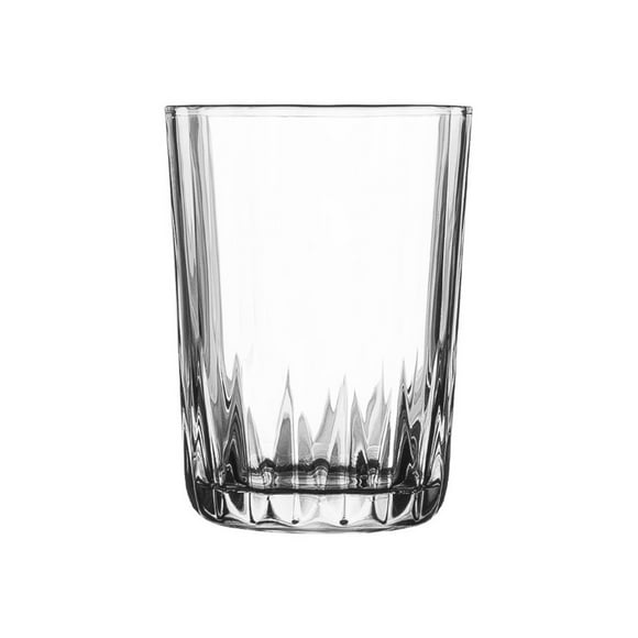 Etched Stemless Water Tumblers, Clear Textured Lead-free Drinking Glass Cups, Dishwasher Safe