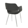 thumbnail image 4 of Margarite Chair, Upholstered Dining Chairs, Mid-Century Modern Dining Chair, Kitchen Chairs for Dining Table, Dining Chairs Set of 2 (Grey Faux Leather), 4 of 5