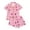 czb# D-Pink-232, variant on CUZIBR Girls Halloween Pajamas Sets Soft Comfortable Ghost Pumpkin Lapel Button Short Sleeve Shirt Elastic Waist Shorts 2 Pieces Sleep Loungewear Relaxed Sleepwear Outfits,Orange-C,11-12 Years