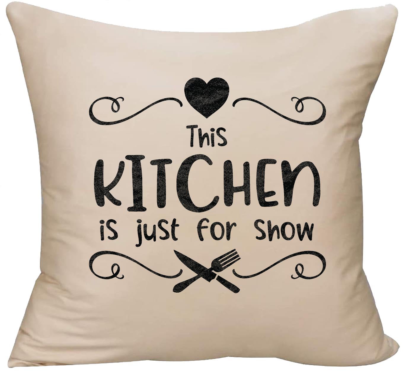 Cooking Spoon Chef Love Cooking Throw Pillow 18x18 Multicolor 
