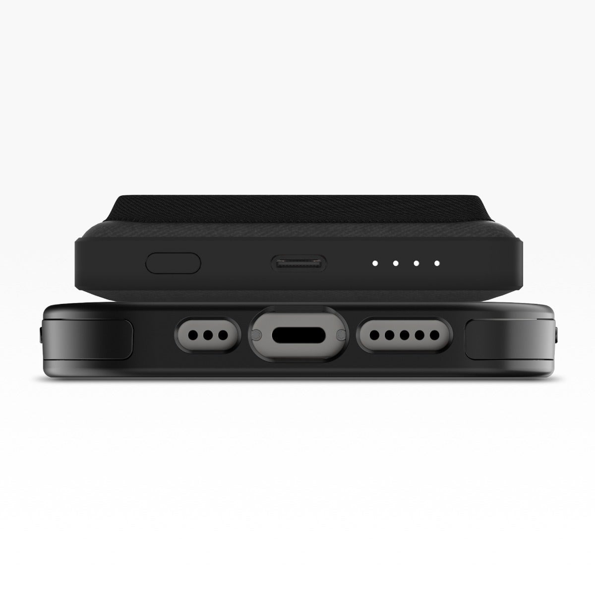 Open Box mophie snap+ Juice Pack Wallet 5K -Black - Magnetic Power Bank Compatible with MagSafe & Qi-Enabled Smartphones Works with Apple and Android phones (not compatible with iPhone 13 pro or 13 mini)
