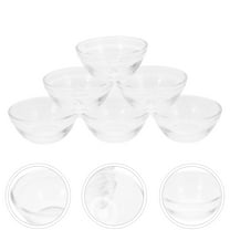 2.36" Clear Glass Pinch Bowls, 6 Pack 1.58oz Small Prep Dishes Stackable Ingredient Bowls for Spices Dipping Sauces Ice Cream Toppings