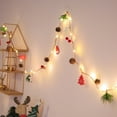 thumbnail image 7 of chaungfeng LED Pinecone String Lights, Berry Christmas Tree Wood Chip String Lights, Battery Powered, for Fireplace Mantel, Holiday Party, Table Centerpiece, 7 of 7