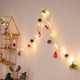 thumbnail image 5 of Noticias Adorno navideño con forma de estrella de cinco puntas y virutas de madera de piña LED, luces de colores de frutos rojos y agujas de pino., 5 of 5