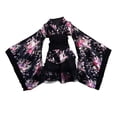 thumbnail image 3 of Milaget Kimono Court Japonais à Fleurs Robe de Chambre Fleurie Cosplay Déguisement pour Thème TG, 3 of 9