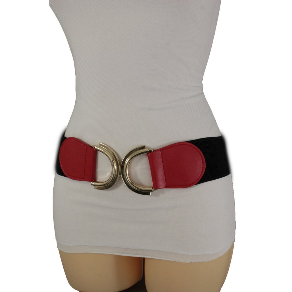 Alwaystyle4You Women Red Black Stretch Cute Fashion Belt Nice Stylish