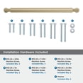 thumbnail image 4 of Amerock Ballard 12 inch (305mm) Center-to-Center Golden Champagne Appliance Pull, 4 of 6