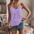 thumbnail image 4 of cocolona Womens Summer Cami Tops V Neck Sleeveless Lightweight Shirts Fashion Casual Solid Color Tank, 4 of 7