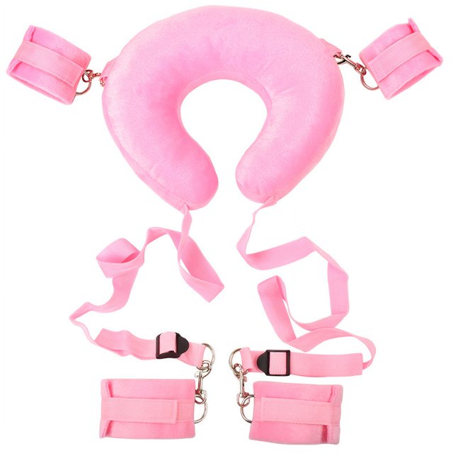 1 set Adjustable Bed Restraints Kit - Ankle and Wrist Restraints for Couples and Lovers - Sex Bondage Tool for Enhanced Intimacy and Roleplay