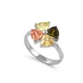 thumbnail image 1 of Flower Diana Cubic Zirconia Ring Sterling Silver 925, 1 of 2