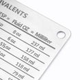 thumbnail image 4 of 1pc Stainless Steel Scale Conversion Chart Baking Tools Measuring Spoons Measuring Cups Comparison Ruler Kitchen Gadgets, 4 of 5