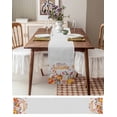 thumbnail image 6 of Table Runners 60 Inches Long Dress Scarves, Orange Pumpkin Farmhouse Kitchen/Dining Table Runner, Small Coffee Tablerunners, Thanksgiving Fall Hello Autumn Eucalyptus 13x60 Inch, 6 of 7